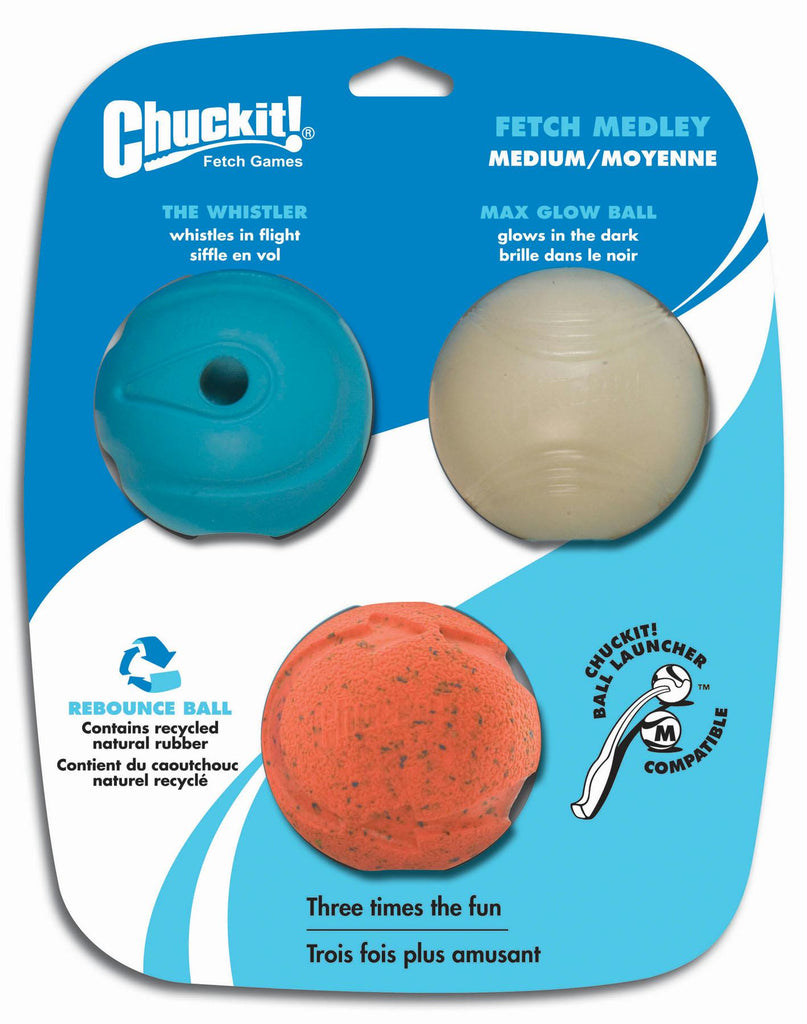 Chuckit! Fetch Medley Balls Dog Toys