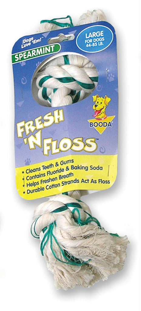 Fresh-n-floss 2-knot Rope Bone Dog Toy
