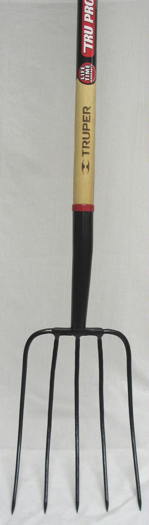 Tru Pro 5 Tine Manure Fork Long Handle