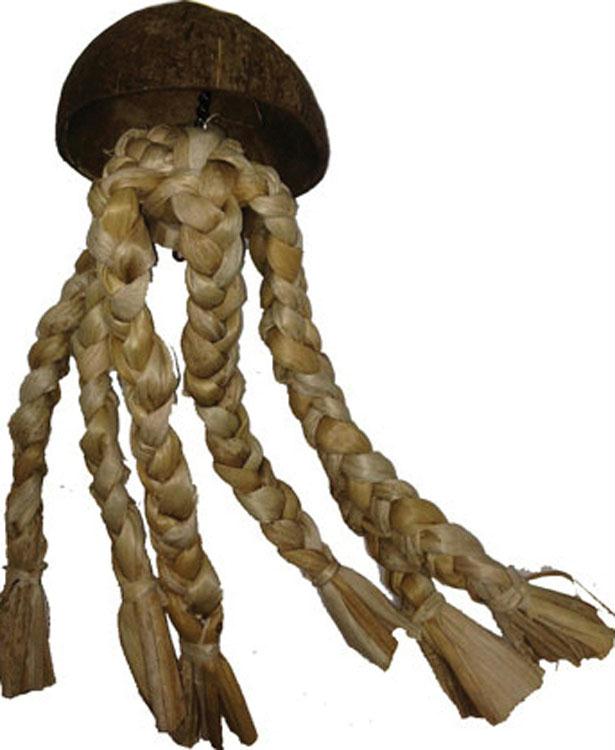Java Wood Jelly Fish Bird Toy