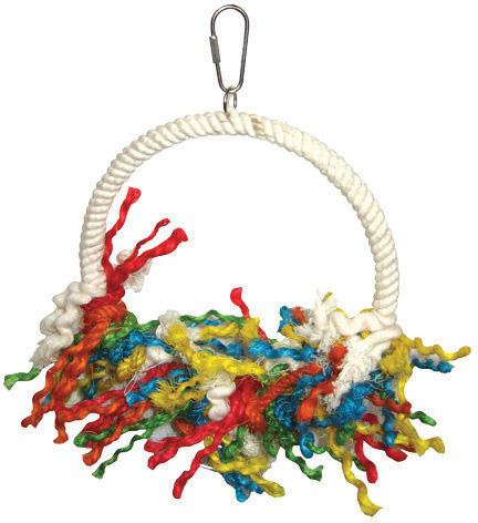 Happy Beaks Rope Swing Preening Bird Toy