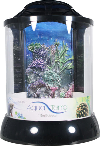 Aqua Terra With 3d Coral Background Aquarium