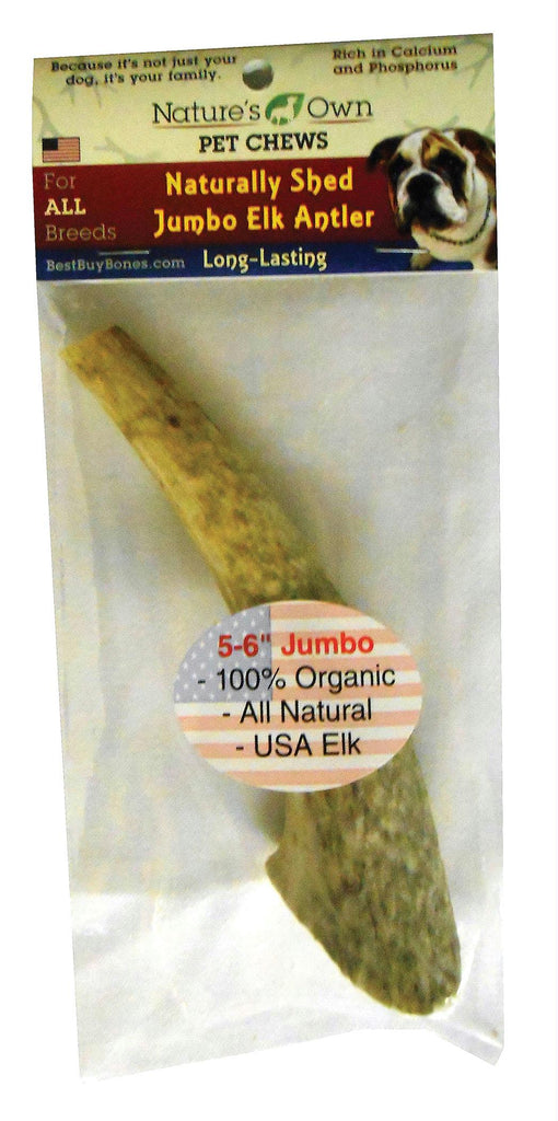 Nature's Own Naturally Shed Elk Antler Dog Chew