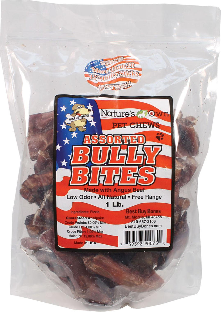 Nature's Own Assorted Bully Bites Dog Chew