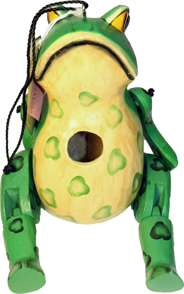 Gordo Hinged Frog Bird House