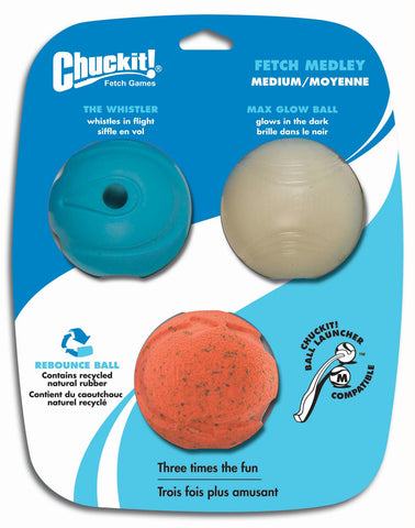 Chuckit! Fetch Medley Balls Dog Toys