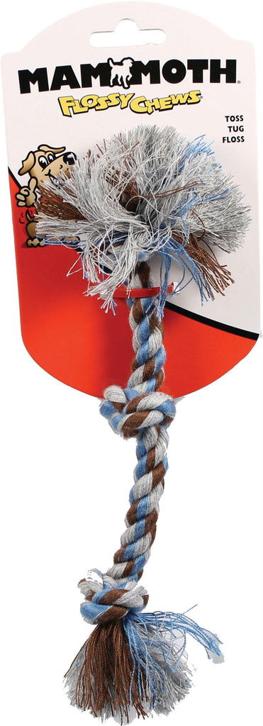 Flossy Chews Color 3 Knot Rope Tug Dog Toy