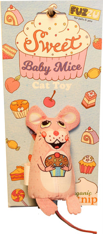 Sweet Baby Mice Cupcake Mouse Cat Toy