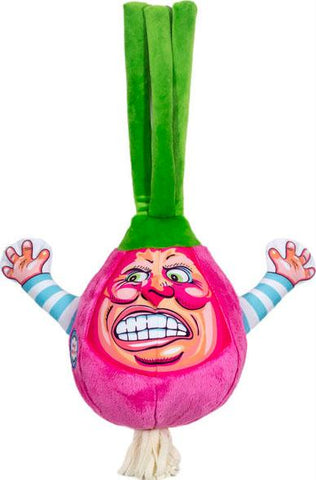 Steamed Vegetable Raving Red Onion Dog Toy