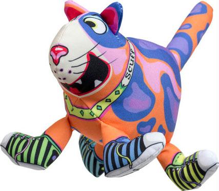 The Sneaky Cat! Scuff Squeaker Dog Toy