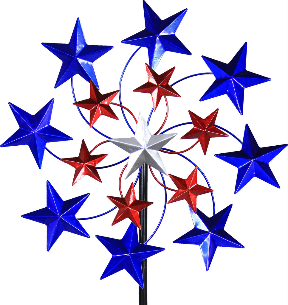 Star Spangled Spinner Garden Stakes