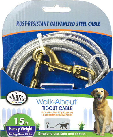 Four Paws Dog Tie Out Cable- Heavyweight