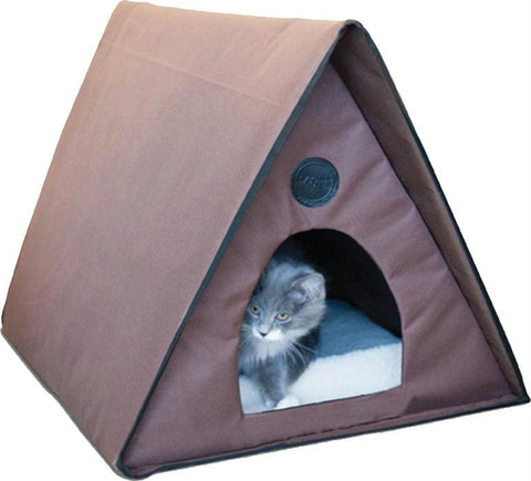 Outdoor Heated Multi-kitty A-frame