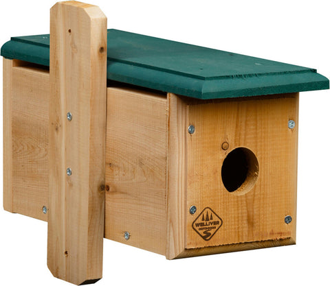 Bluebird House Cedar Horizontal