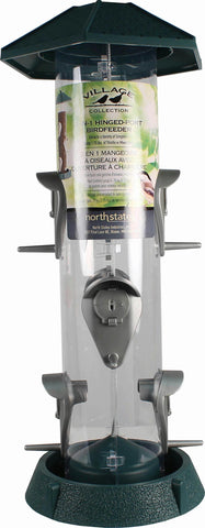 2-in-1 Hinged-port Bird Feeder