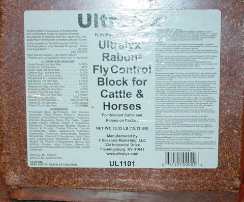 Ultralyx Rabon Fly Control Block Cattle & Horses