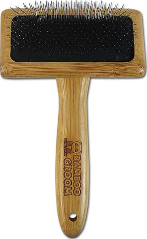 Bamboo Slicker Brush With Stainless Steel Pins