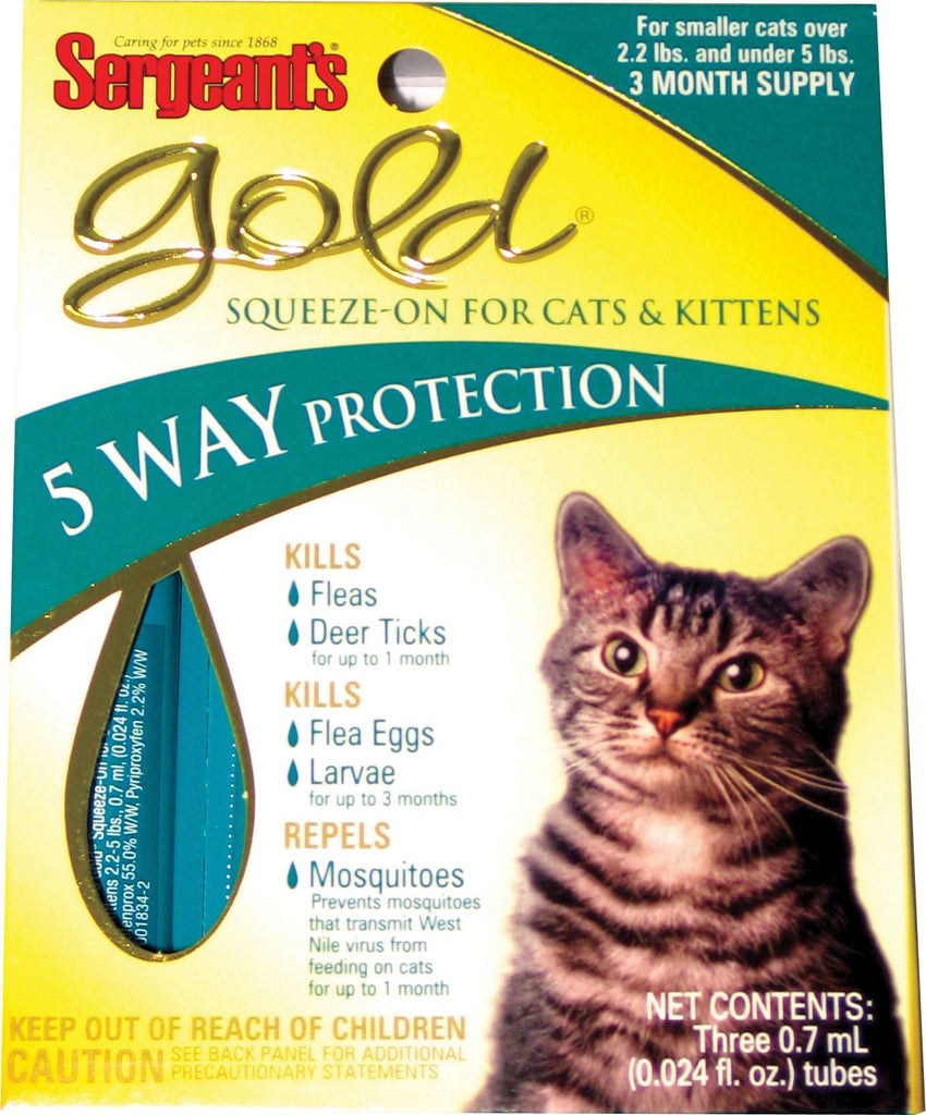 Sergeants Gold Squeeze-on For Cats