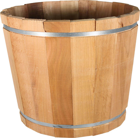 Cedar Barrel Planter