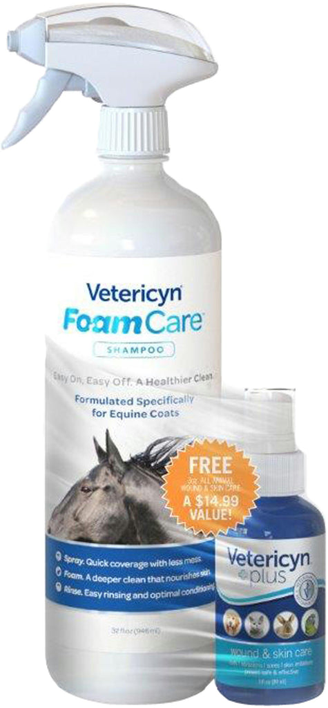 Vetericyn Equine Foamcare Shampoo Bonus Pack