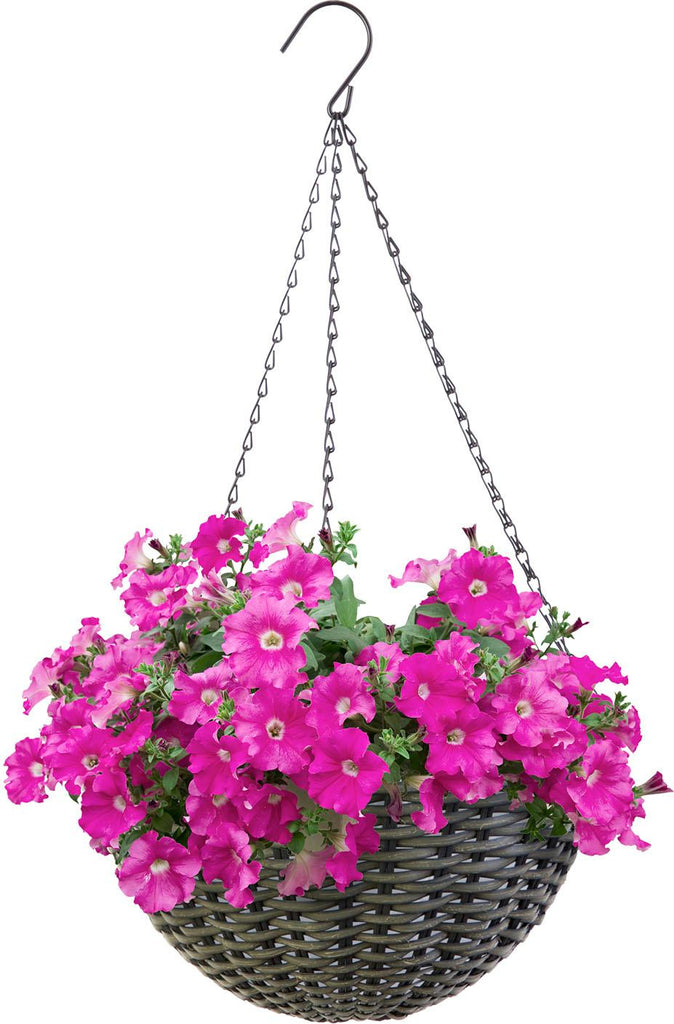 Resin Woven Hanging Basket