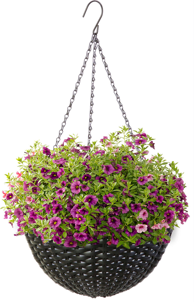Resin Woven Hanging Basket