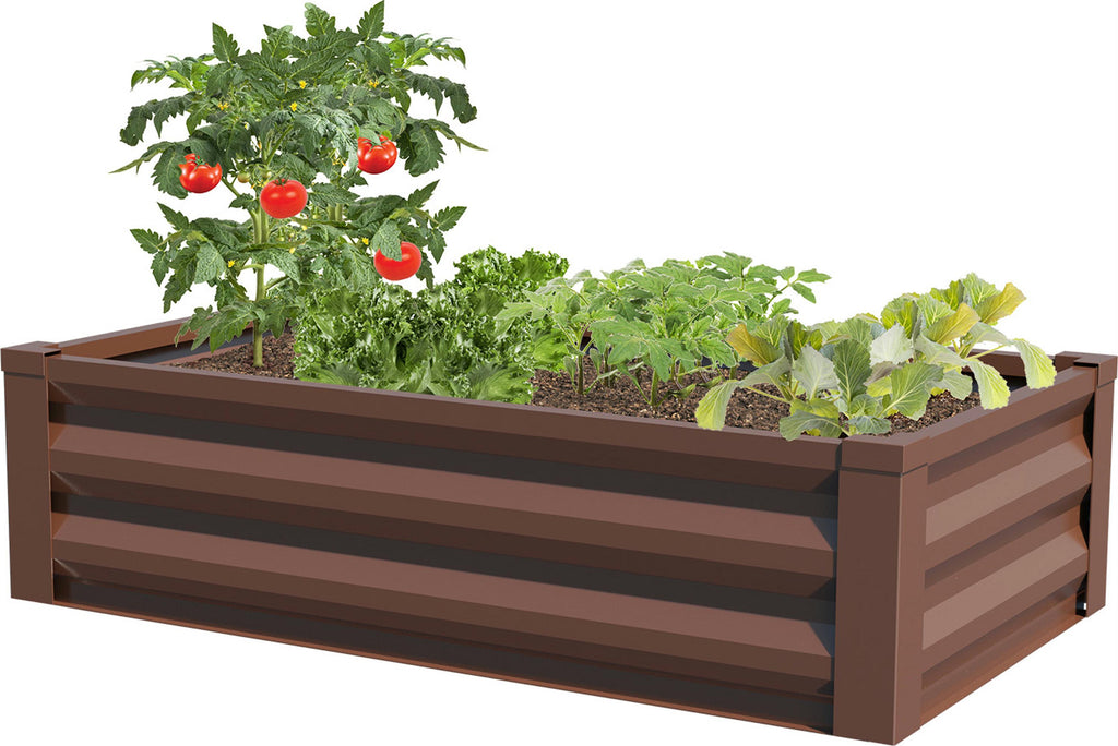 Raised Galvanized Planter