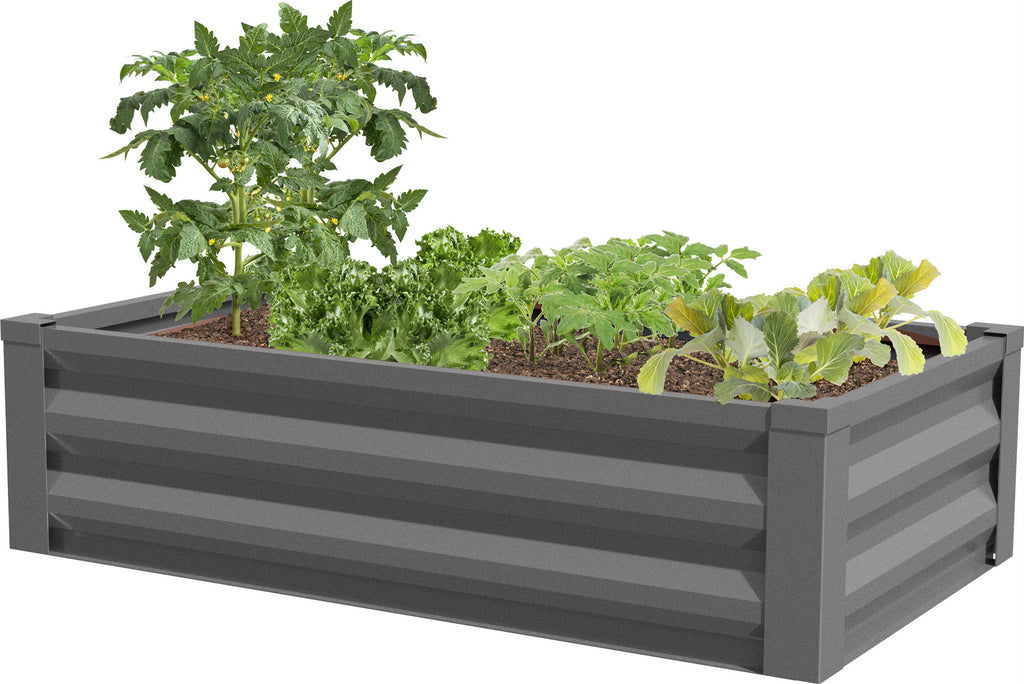 Raised Galvanized Planter