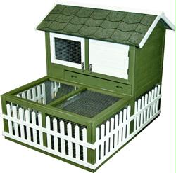 Rabbit Ranch Hutch And Pen Combo