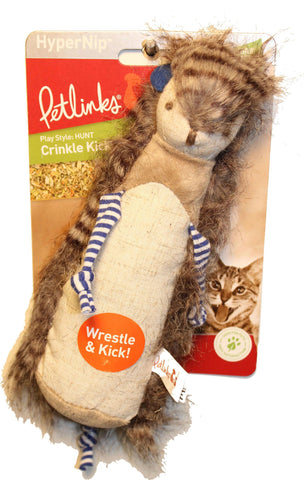 Crinkle Kicker Meerkat Hypernip Cat Toy