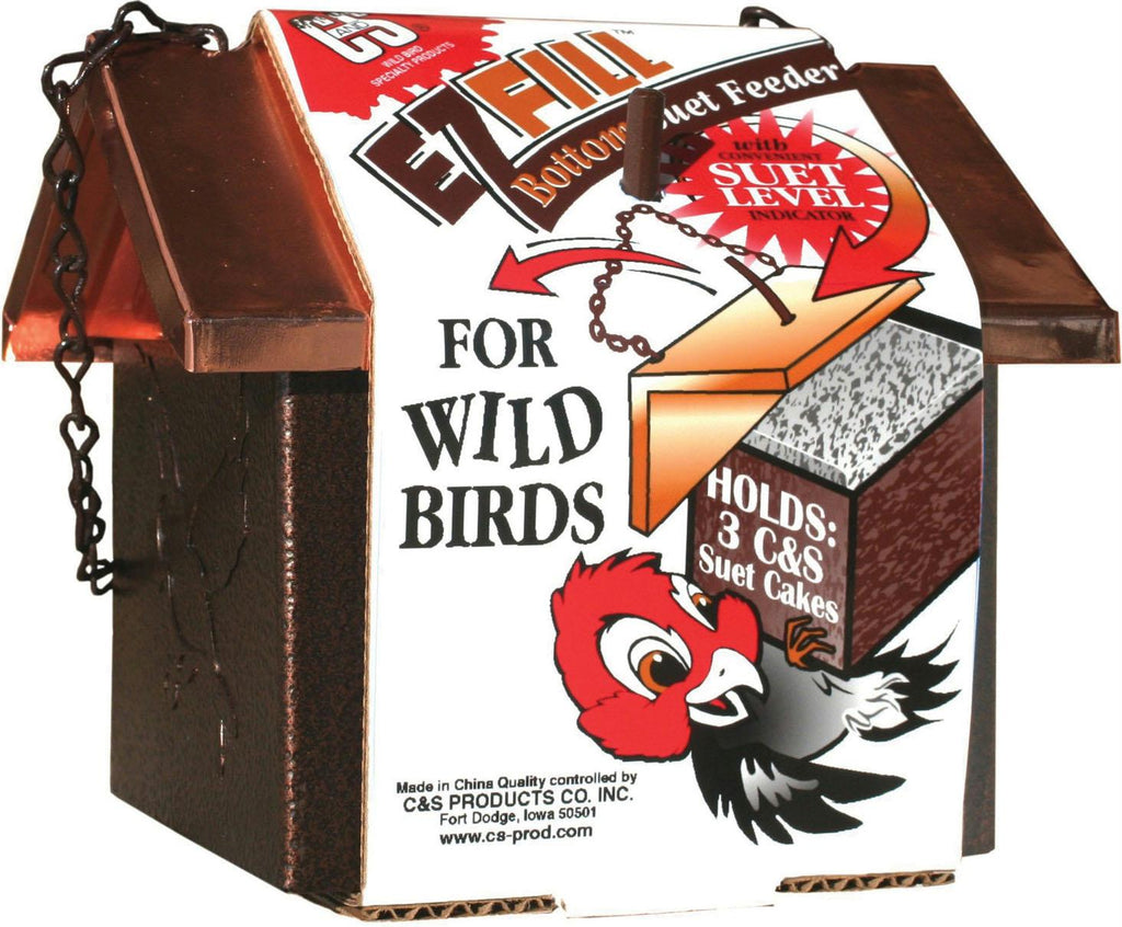 Ez Fill Bottom Suet Feeder With Roof