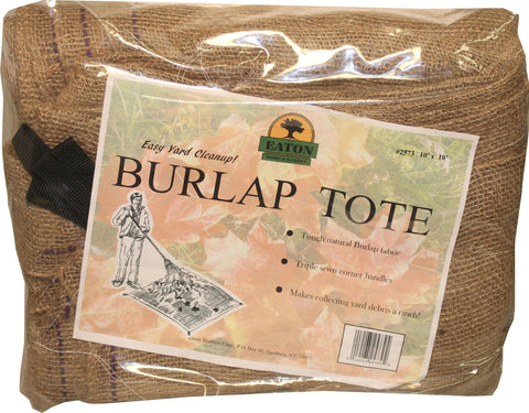 Leaf Tote Burlap Square