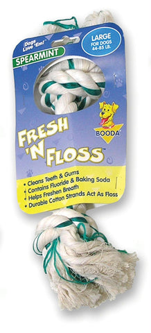 Fresh-n-floss 2-knot Rope Bone Dog Toy