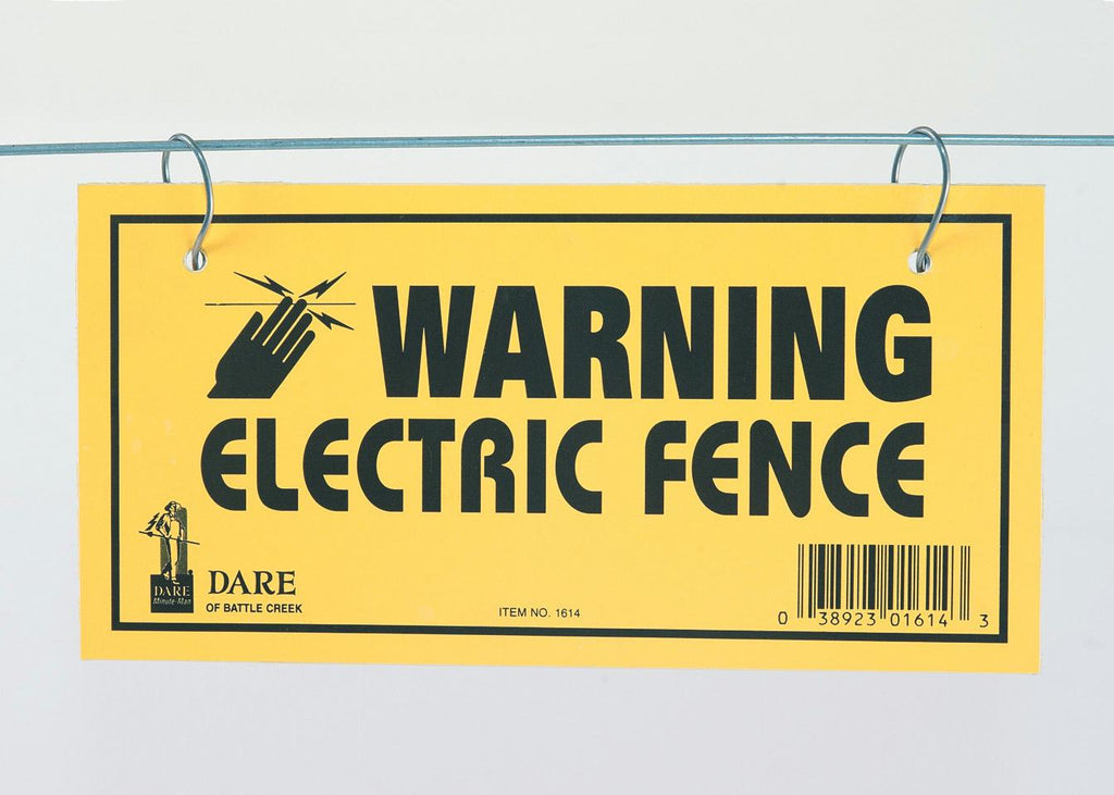 Electric Fence Warning Sign