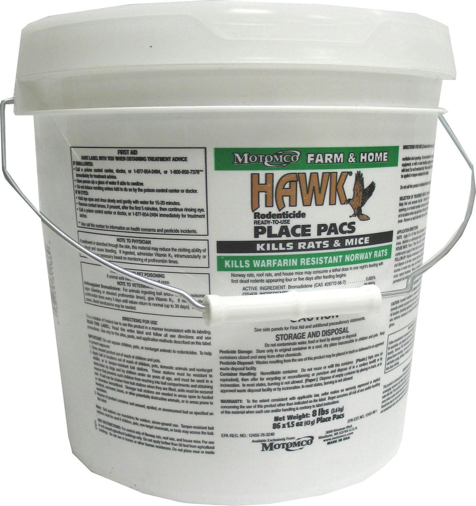 Hawk Rodenticide Rtu Pelleted Place Pacs