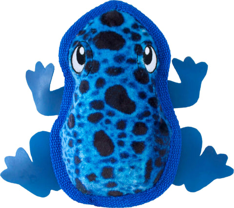 Tough Skinz Frog Dog Toy W-invincible Squeaker