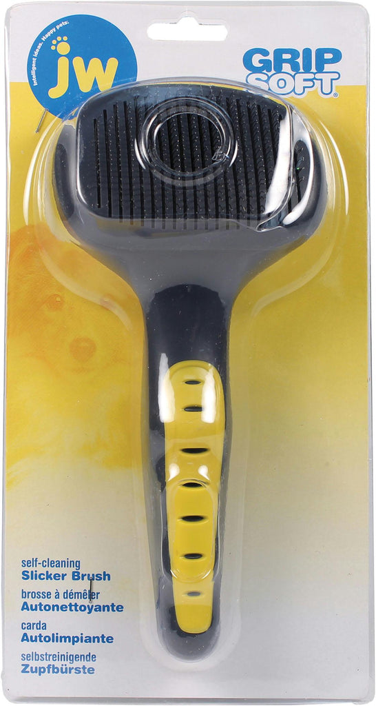 Jw Gripsoft Self Cleaning Slicker Brush