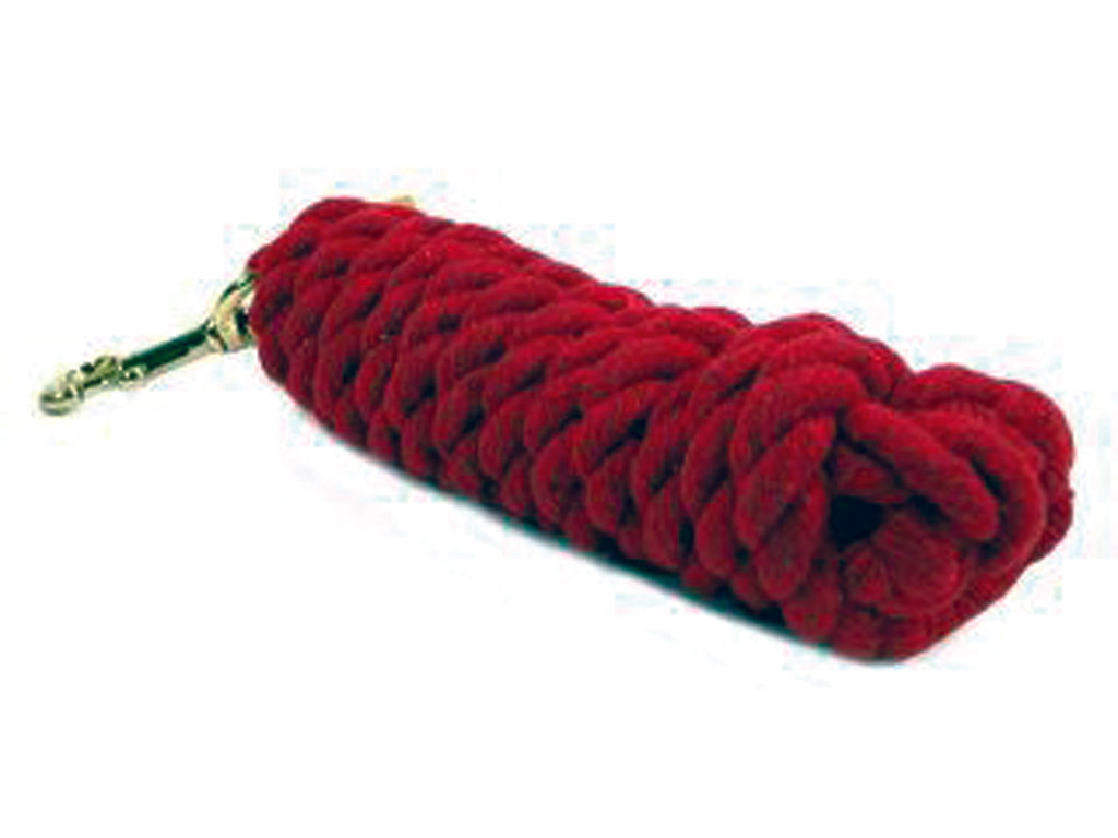 Cotton Rope Lead With Brass Bolt Snap