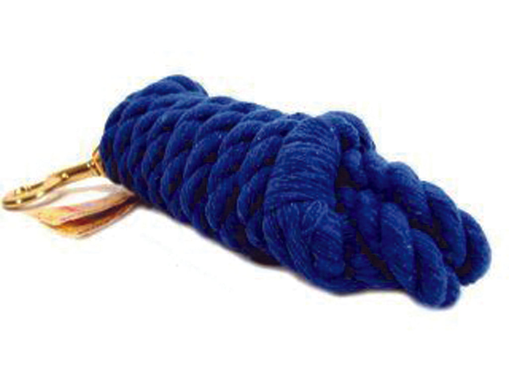 Cotton Rope Lead With Brass Bolt Snap