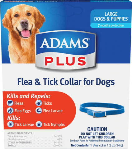 Adams Plus Flea & Tick Collar For Dogs