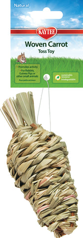 Natural Woven Carrot Toss Toy