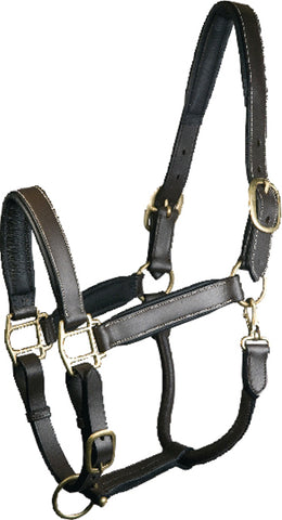 Adjustable Padded Leather Halter