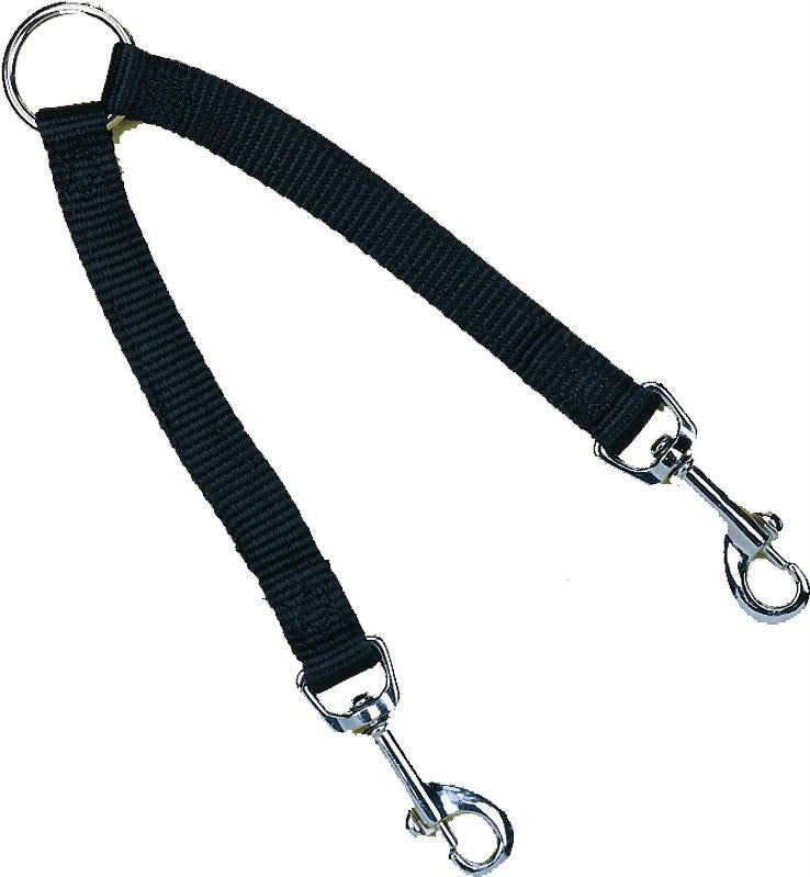 Nylon Double Coupler For Walking 2 Dogs