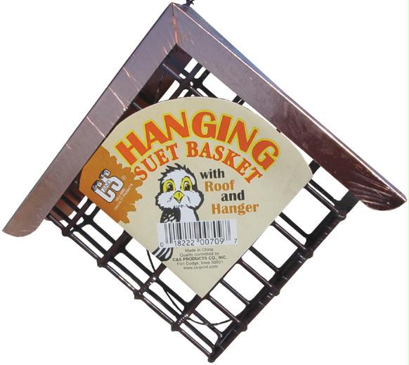 Hanging Suet Basket With Roof