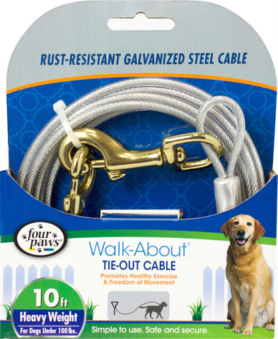 Four Paws Dog Tie Out Cable- Heavyweight