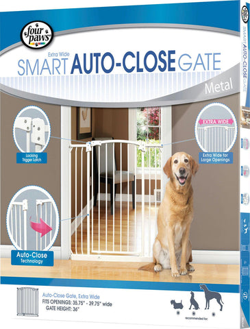 Auto Closing Metal Gate Extra Wide