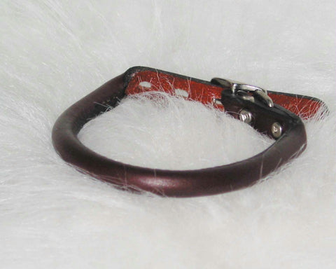 Rolled Leather Collar