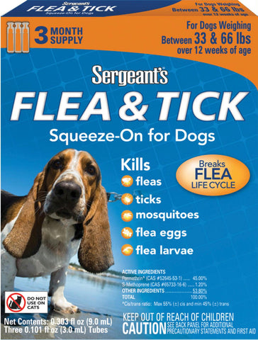 Sergeants Flea & Tick Squeeze-on For Dog