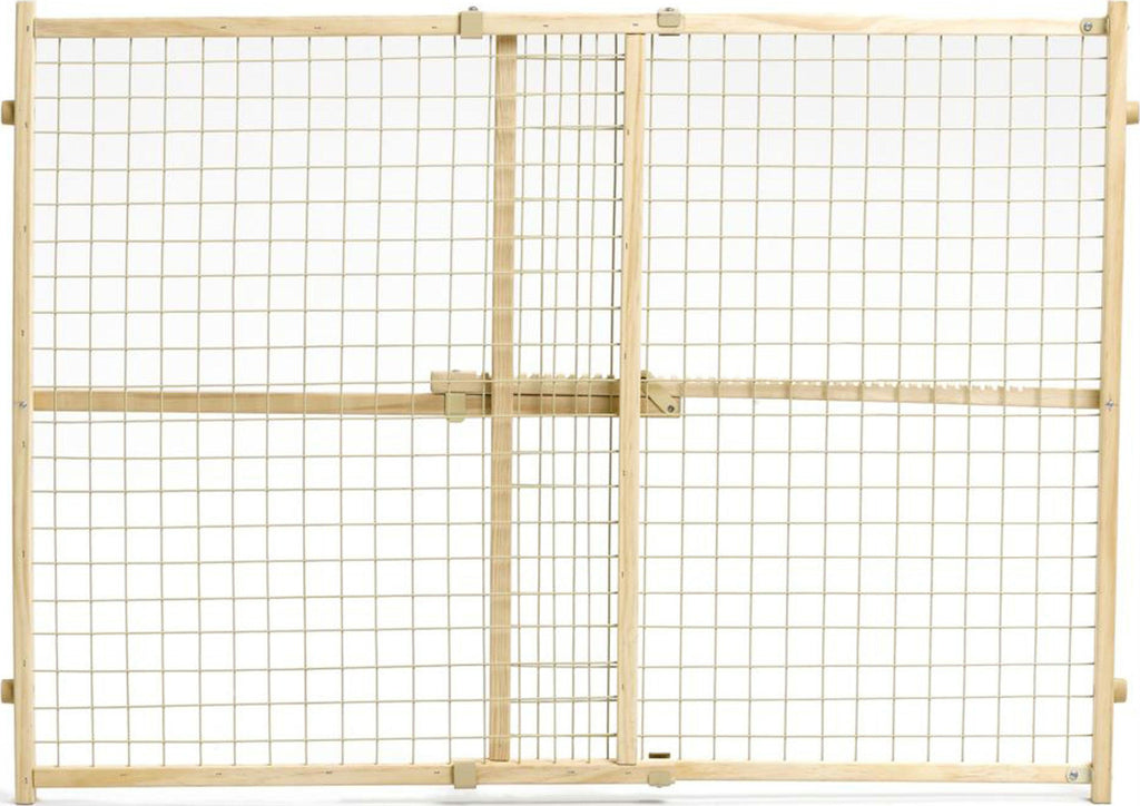 Wood-wire Mesh Pet Gate