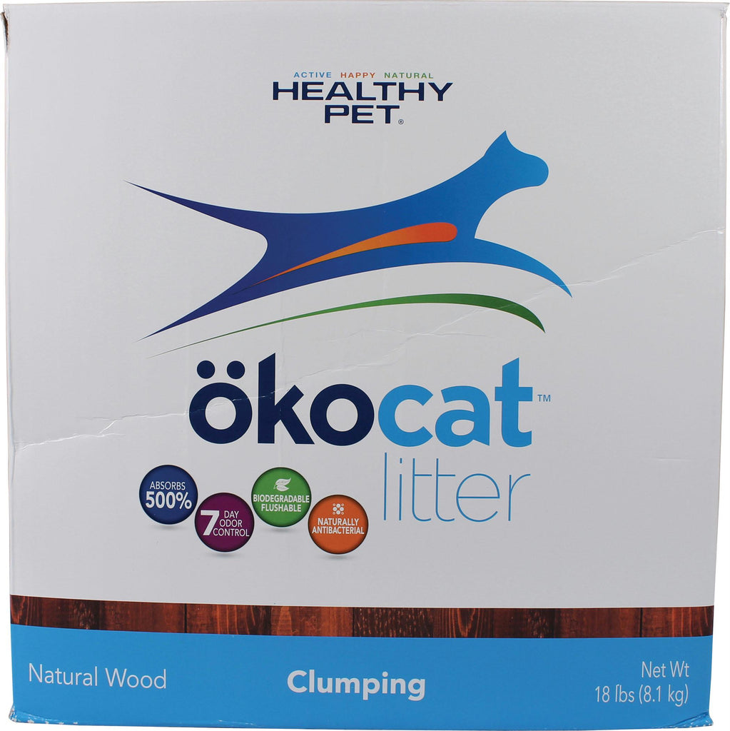 Okocat Natural Wood Clumping Cat Litter